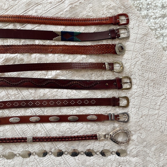 Vtg Lady Canterbury Romantic Academia Coastal Country Medallion Leather - Picture 12 of 12